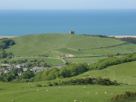 From the high ground, the village of Abbotsbury and Dorset’s World Heritage Coast
